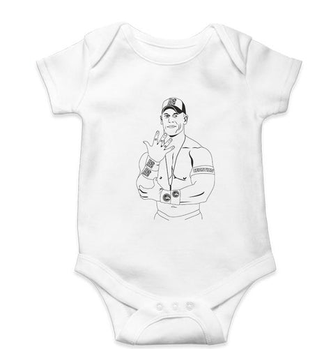 John Cena Kids Romper For Baby Boy/Girl-White-Ektarfa.online