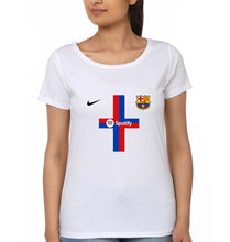 Load image into Gallery viewer, Barcelona 2022-23 T-Shirt for Women-White-Ektarfa.online
