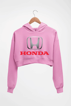 Load image into Gallery viewer, Honda Crop HOODIE FOR WOMEN-Light Baby Pink-Ektarfa.online
