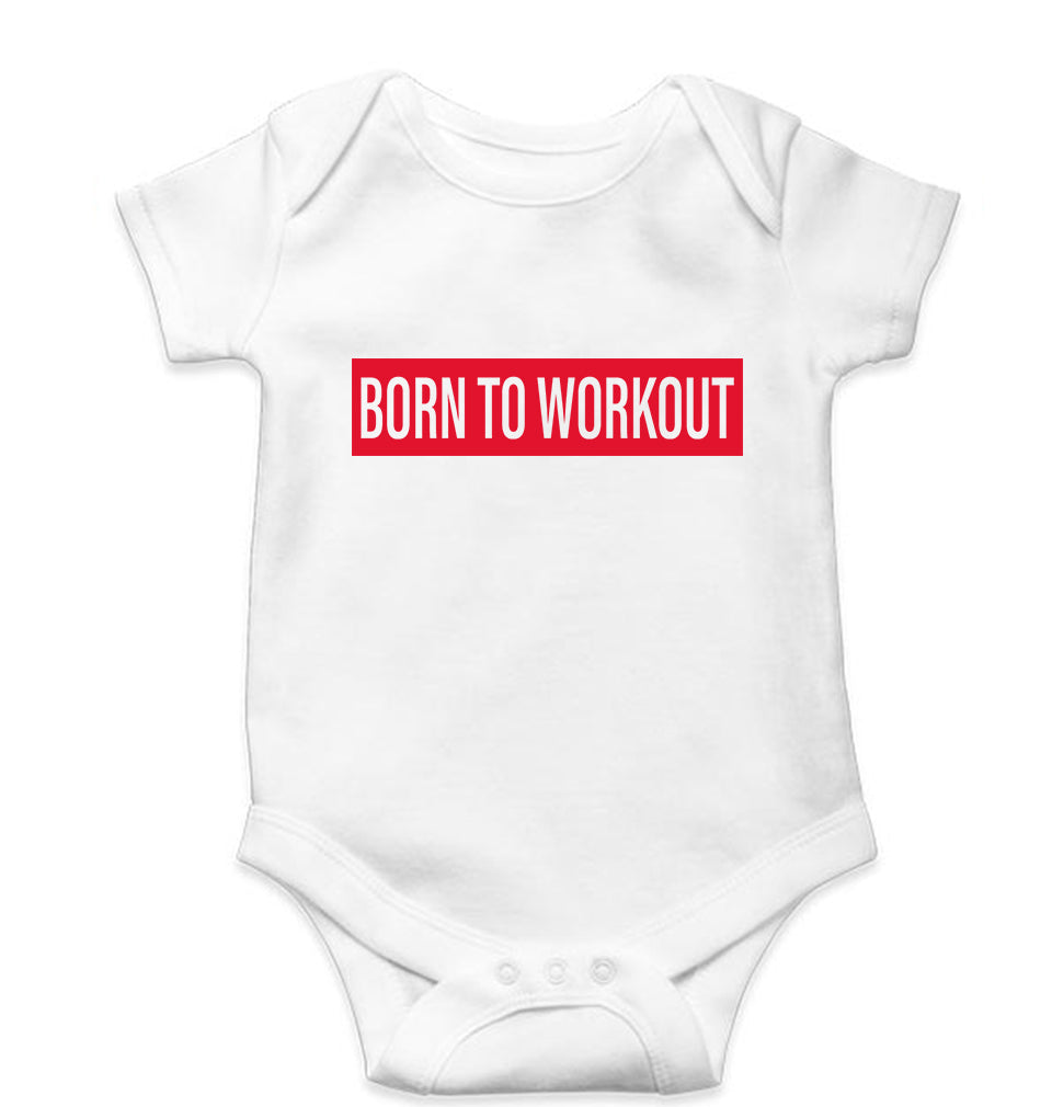 Gym Workout Kids Romper For Baby Boy/Girl-White-Ektarfa.online