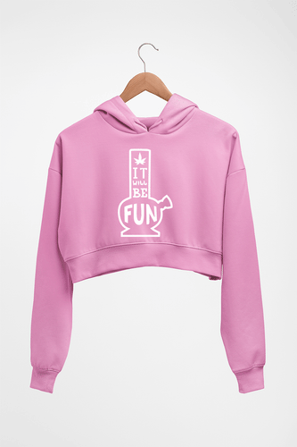 Bong Crop HOODIE FOR WOMEN-Light Baby Pink-Ektarfa.online