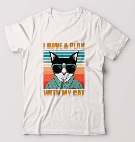 Cat T-Shirt for Men-White-Ektarfa.online