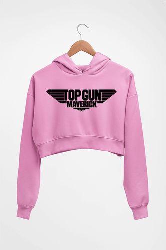 Top Gun Crop HOODIE FOR WOMEN-Light Baby Pink-Ektarfa.online