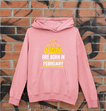 Load image into Gallery viewer, Kings Are Born In February Unisex Hoodie for Men/Women-Light Baby Pink-Ektarfa.online
