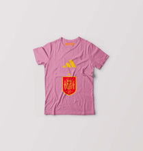 Load image into Gallery viewer, Spain Football Kids T-Shirt for Boy/Girl-Pink-Ektarfa.online
