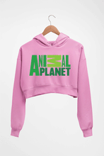 Load image into Gallery viewer, Animal Planet Crop HOODIE FOR WOMEN-Light Baby Pink-Ektarfa.online
