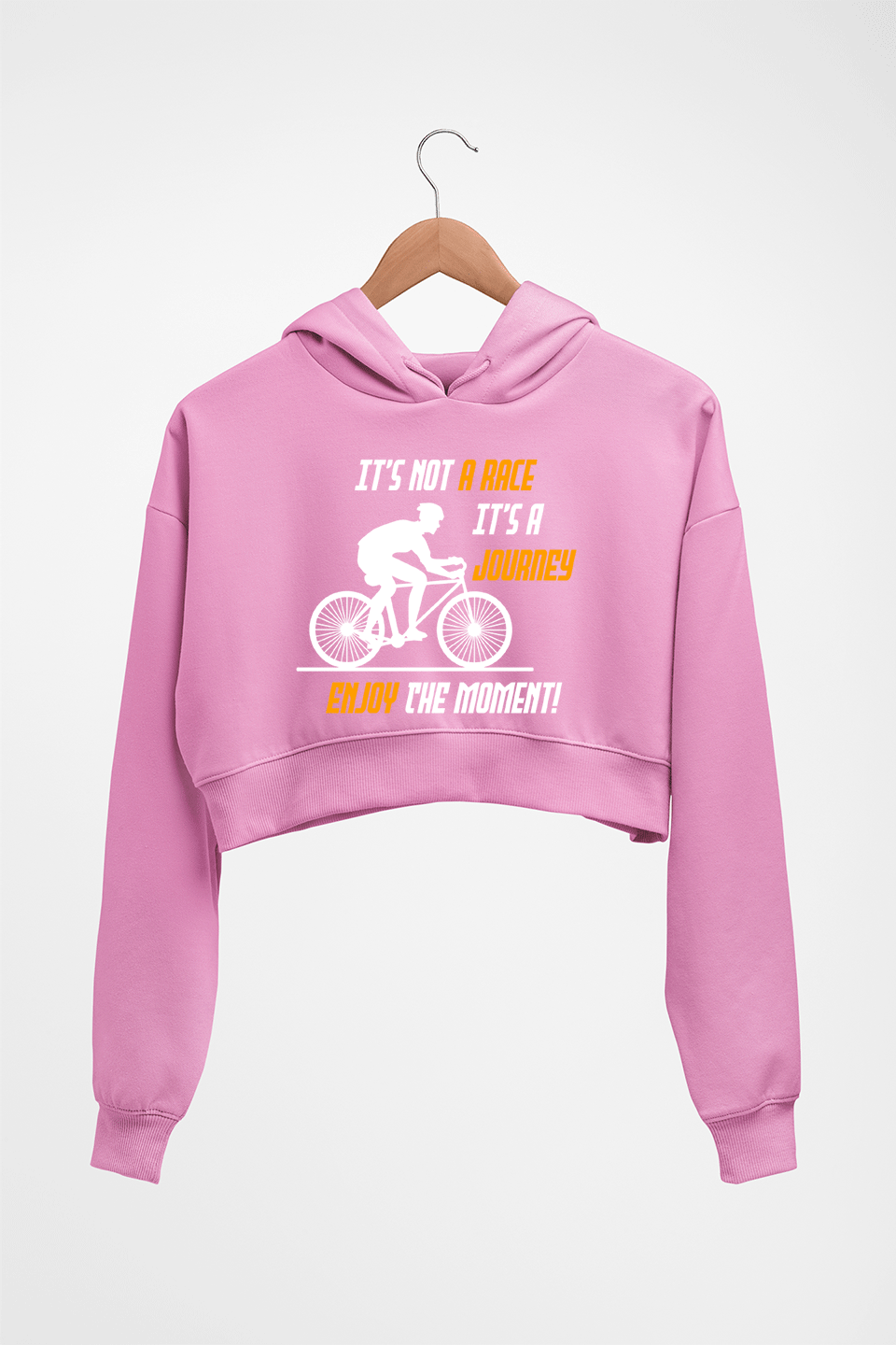 Cycling Crop HOODIE FOR WOMEN-Light Baby Pink-Ektarfa.online