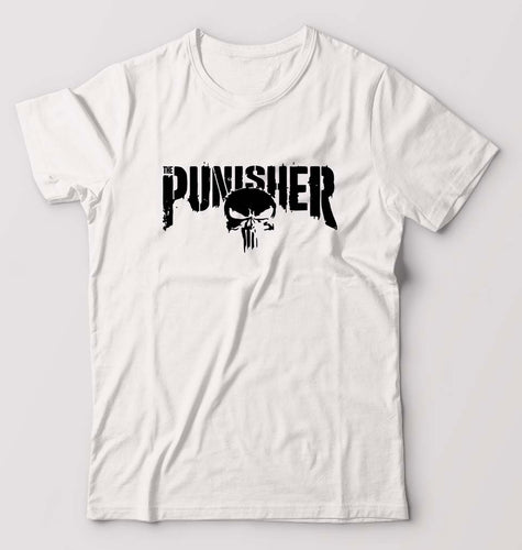 Punisher T-Shirt for Men-White-Ektarfa.online