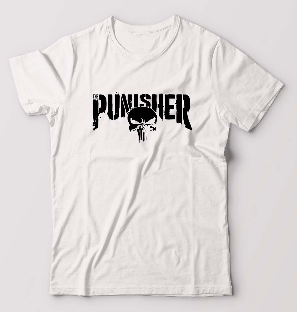 Punisher T-Shirt for Men-White-Ektarfa.online