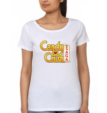 Load image into Gallery viewer, Candy Crush T-Shirt for Women-White-Ektarfa.online
