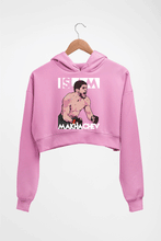 Load image into Gallery viewer, Islam Makhachev Crop HOODIE FOR WOMEN-Light Baby Pink-Ektarfa.online
