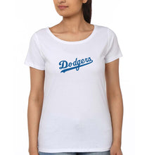 Load image into Gallery viewer, Los Angeles Dodgers T-Shirt for Women-White-Ektarfa.online
