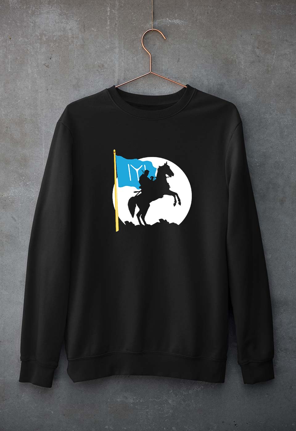 Ertugrul Unisex Sweatshirt for Men/Women-Black-Ektarfa.online
