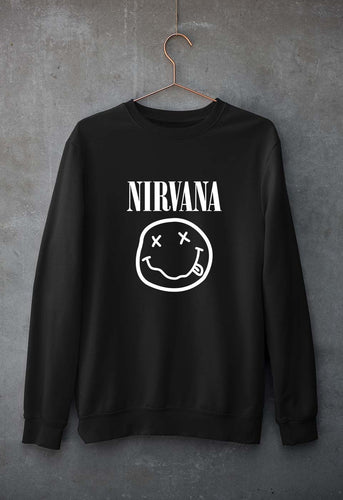 Nirvana Unisex Sweatshirt for Men/Women-Black-Ektarfa.online