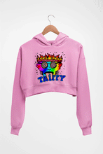 Load image into Gallery viewer, Trippy Crop HOODIE FOR WOMEN-Light Baby Pink-Ektarfa.online
