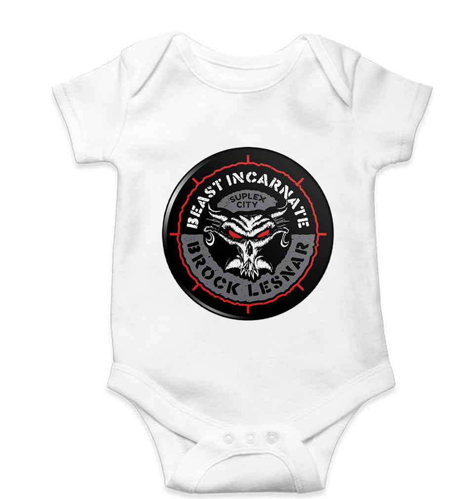 Brock Lesnar (WWE) Kids Romper For Baby Boy/Girl-White-Ektarfa.online