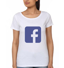 Load image into Gallery viewer, Facebook T-Shirt for Women-White-Ektarfa.online
