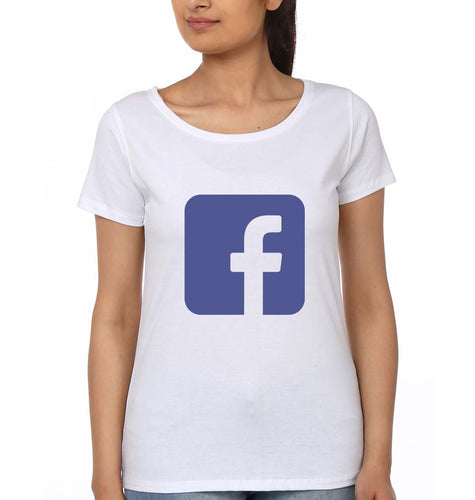 Facebook T-Shirt for Women-White-Ektarfa.online