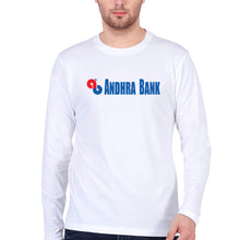 Load image into Gallery viewer, Andhra Bank Full Sleeves T-Shirt for Men-White-Ektarfa.online
