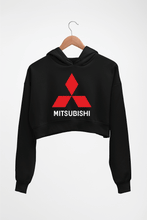 Load image into Gallery viewer, Mitsubishi Crop HOODIE FOR WOMEN-Black-Ektarfa.online
