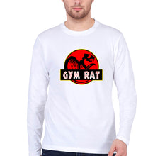 Load image into Gallery viewer, Gym Rat Full Sleeves T-Shirt for Men-White-Ektarfa.online
