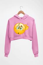Load image into Gallery viewer, Emoji Crop HOODIE FOR WOMEN-Light Baby Pink-Ektarfa.online
