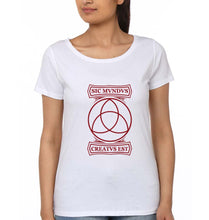 Load image into Gallery viewer, Dark T-Shirt for Women-White-Ektarfa.online
