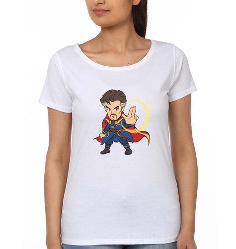 Doctor Strange Superhero T-Shirt for Women-White-Ektarfa.online
