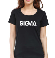 Load image into Gallery viewer, Sigma T-Shirt for Women-Black-Ektarfa.online
