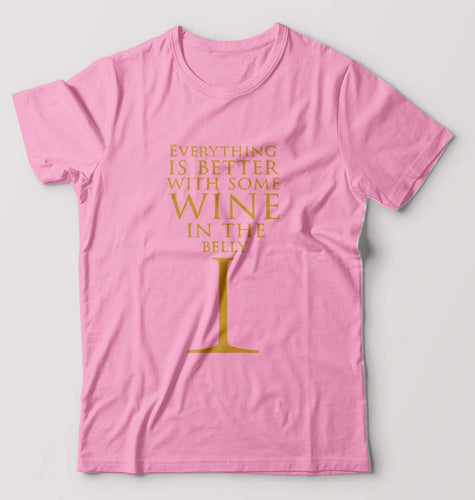 GOT Game Of Thrones Wine In The Belly T-Shirt for Men-Light Baby Pink-Ektarfa.online