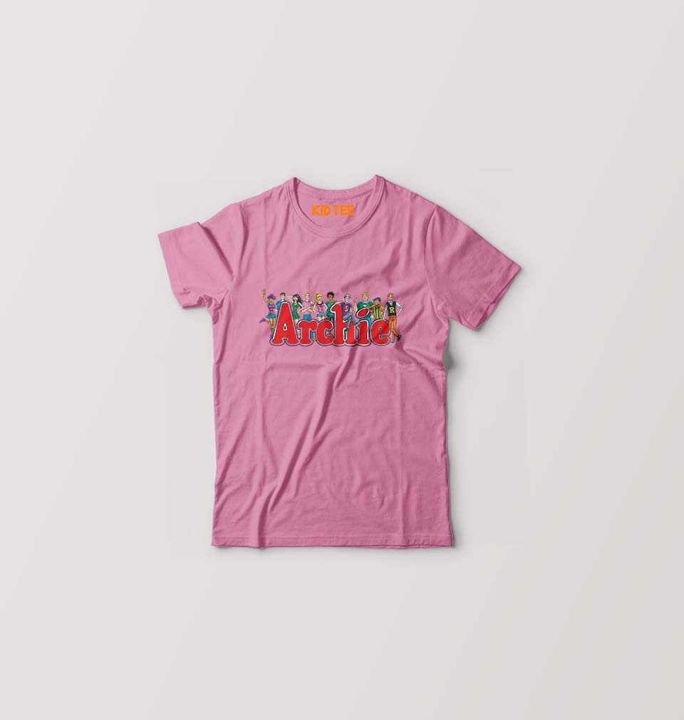 Archie Kids T-Shirt for Boy/Girl-Pink-Ektarfa.online