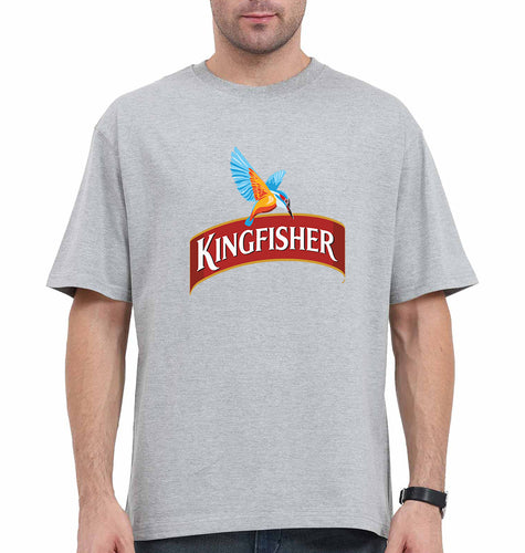 Kingfisher Oversized T-Shirt for Men-Grey-Ektarfa.online