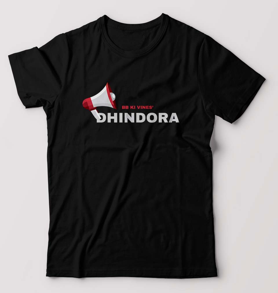 Dhindora(BB ki Vines) T-Shirt for Men-Black-Ektarfa.online