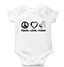 Load image into Gallery viewer, Peace Love Piano Kids Romper For Baby Boy/Girl-White-Ektarfa.online
