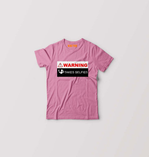 WARning Kids T-Shirt for Boy/Girl-Pink-Ektarfa.online