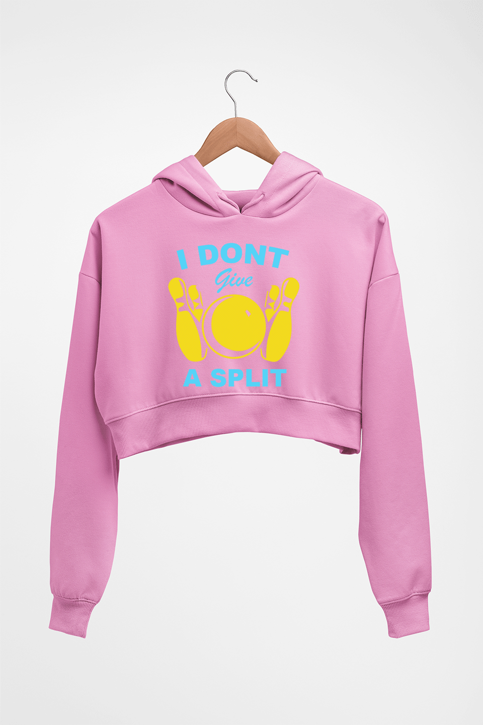 Bowling Crop HOODIE FOR WOMEN-Light Baby Pink-Ektarfa.online