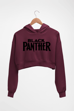Load image into Gallery viewer, Black Panther Superhero Crop HOODIE FOR WOMEN-Maroon-Ektarfa.online
