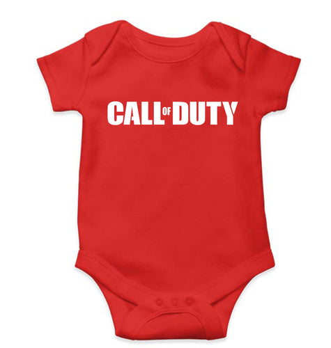 Call of Duty Kids Romper For Baby Boy/Girl-0-5 Months(18 Inches)-Red-Ektarfa.online