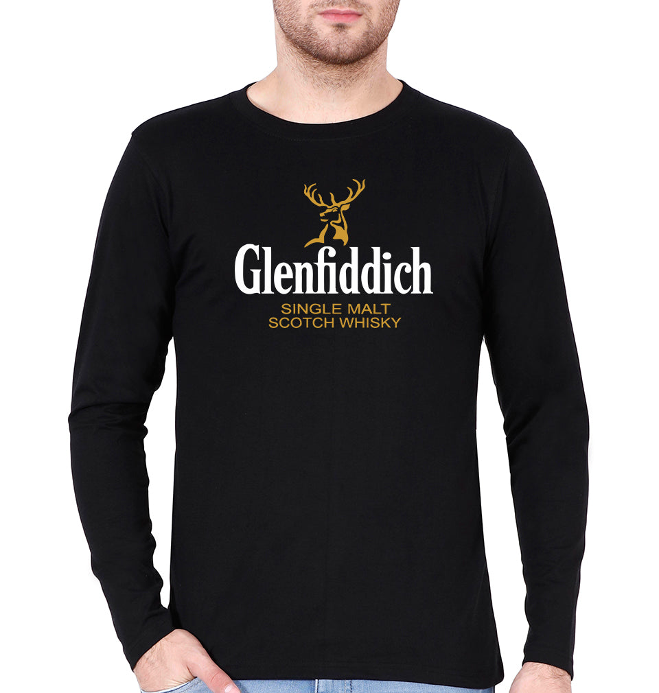 Glenfiddich Full Sleeves T-Shirt for Men-Black-Ektarfa.online