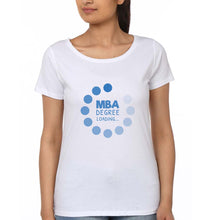 Load image into Gallery viewer, MBA T-Shirt for Women-White-Ektarfa.online

