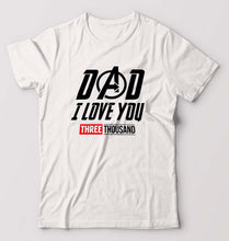Load image into Gallery viewer, Dad I Love You 3000 T-Shirt for Men-White-Ektarfa.online
