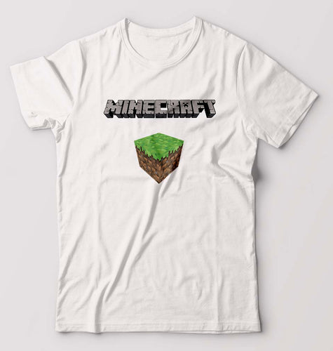 Minecraft T-Shirt for Men-White-Ektarfa.online