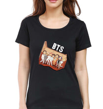 Load image into Gallery viewer, BTS Kpop T-Shirt for Women-Black-Ektarfa.online
