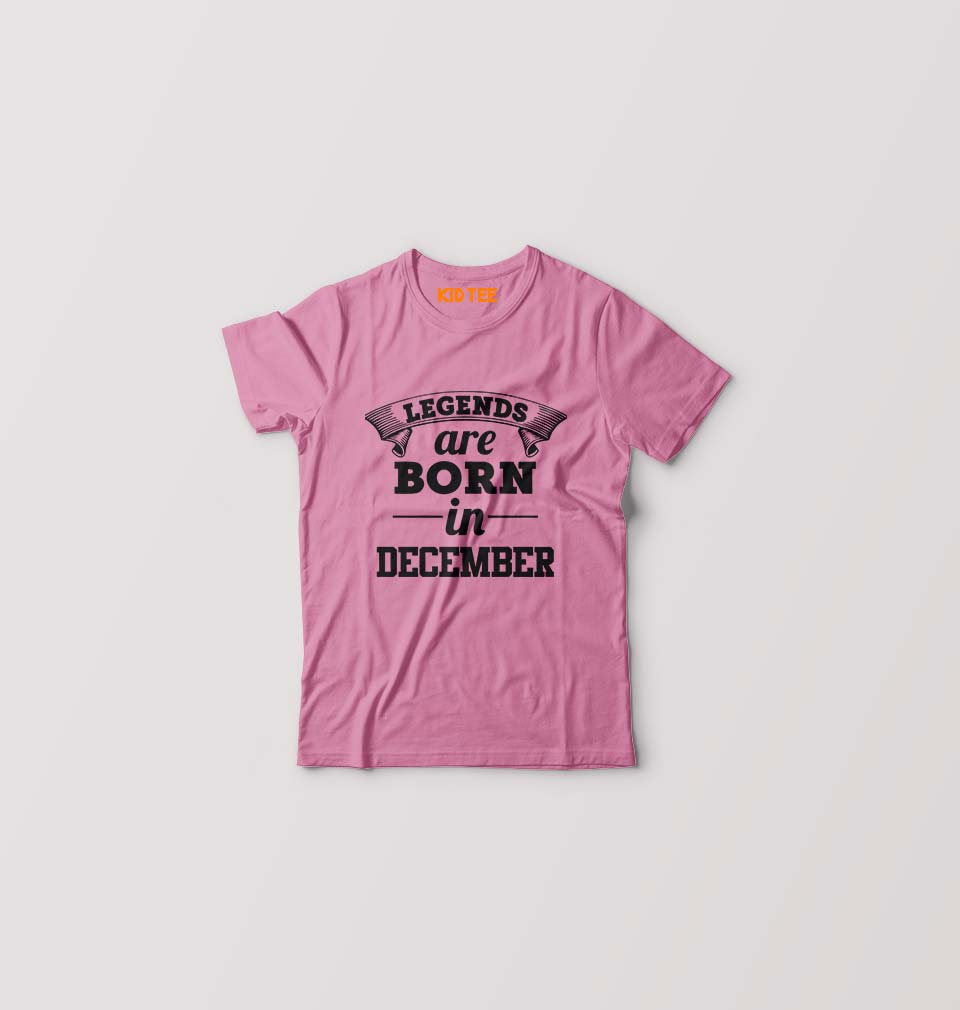 Legends are Born in December Kids T-Shirt for Boy/Girl-Ektarfa.online