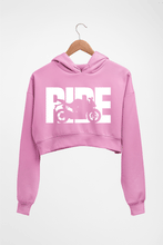 Load image into Gallery viewer, Ride Superbike Crop HOODIE FOR WOMEN-Light Baby Pink-Ektarfa.online
