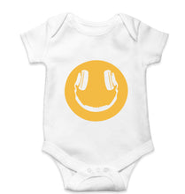 Load image into Gallery viewer, Emoji Headphone Music Kids Romper For Baby Boy/Girl-0-5 Months(18 Inches)-White-Ektarfa.online
