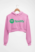 Load image into Gallery viewer, Spotify Crop HOODIE FOR WOMEN-Light Baby Pink-Ektarfa.online
