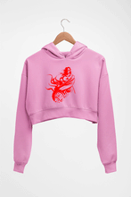 Load image into Gallery viewer, Hanuman Ji (God) Crop HOODIE FOR WOMEN-Light Baby Pink-Ektarfa.online
