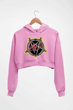 Load image into Gallery viewer, Slayer Crop HOODIE FOR WOMEN-Light Baby Pink-Ektarfa.online
