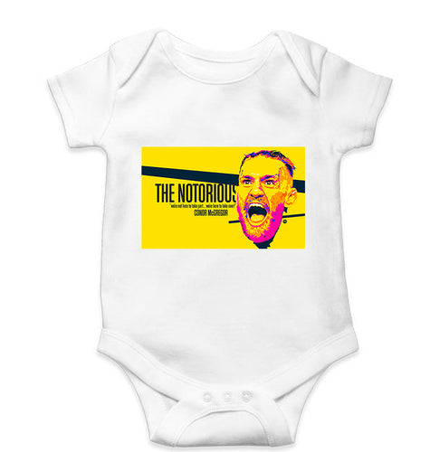 Conor McGregor UFC MMA Kids Romper For Baby Boy/Girl-0-5 Months(18 Inches)-White-Ektarfa.online